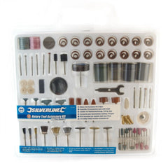 Silverline 216pc Rotary Accessory Grinding Polishing Cutting Bit Kit Set Dremel