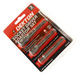 3Pcs Impact 1/4" 3/8" 1/2" Drill BIts Socket Adapter Set Hex Shank Extension Bar