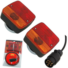 Neilsen 12V Magnetic Rear Tail Stop Light Indicator Lights Trailer Set