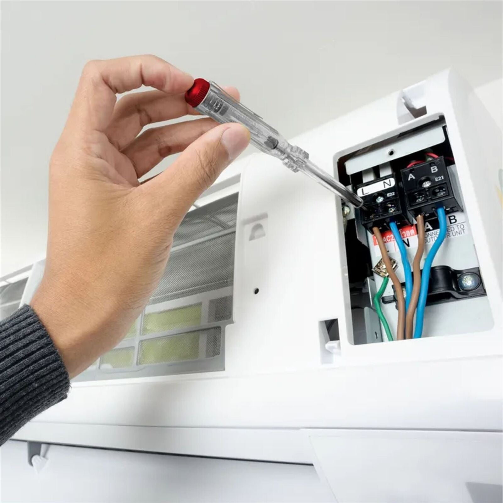 Dekton Voltmeter Mains Tester Voltage Circuit Checker Screwdriver 100- 250 Volts
