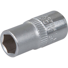 King Dick 7mm 6 PT Single Metric Polished Standard 1/4" Drive Socket