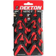 Dekton Spring Quick-Grip Wood Work Carpentry Plastic Clamp 2" 35mm Jaw 6pc