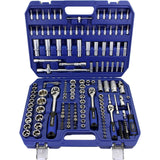 BlueSpot 171pc Metric Socket Set 1/4" 3/8" 1/2" Drive Ratchet Extension 4-32mm