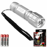 Dekton Tactical XT 160 COB LED Torch 160 Lumens 200M Flashlight With Batteries