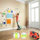 Dekton 3 In 1 Multipurpose Pin-point Laser Spirit Level With Tape Measure
