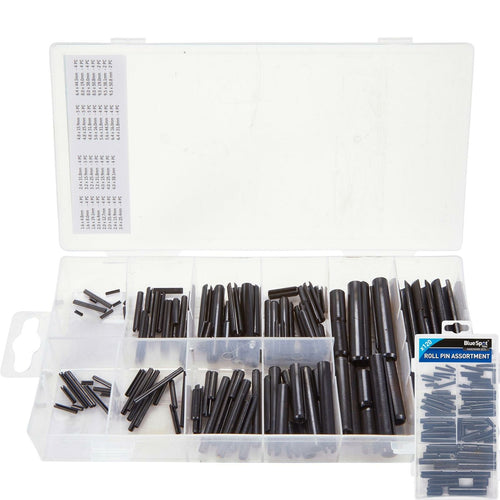 Bluespot 120pc Assorted DIY Workshop Storage Automotive Machinery Roll C Pin Set