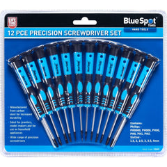 BlueSpot Precision Screwdriver Set Magnetic Tips PC Repair Phillips Slotted 12pc