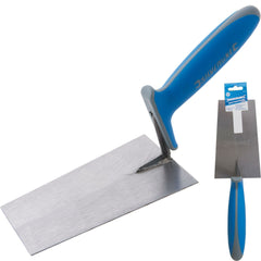 Silverline 180mm Steel Blade Soft Grip Bucket Bricklaying Trowel Cement Brick 7"