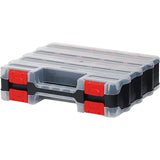 Dekton Jumbo 34 Double Sided Compartment Box Storage Tool Organiser Case