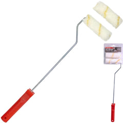 Dekton 3pc Paint Roller Set Long Reach Radiator Handle 4" Frame And Sleeves