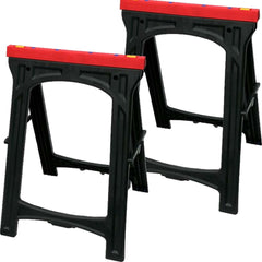 Neilsen 2pc Trestles Portable Folding Plastic Saw Horse Max Load 200kg