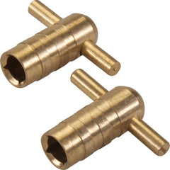 Silverline 2pc Bleeding Plumbing Radiator Bleed Gas Air Valve Solid Brass