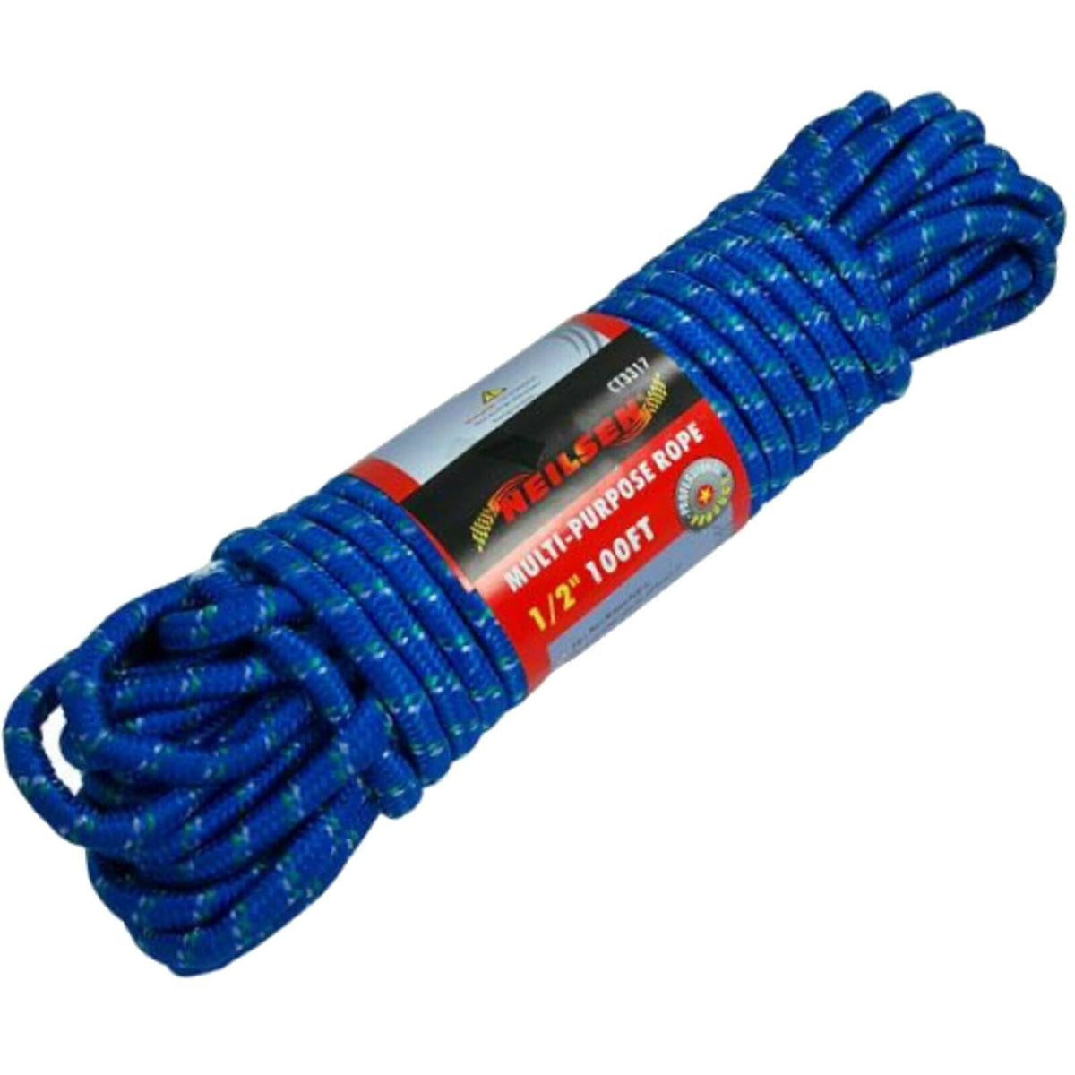 Neilsen 100FT Utility Diamond Braided Polypropylene Multi Purpose Rope 1/2"