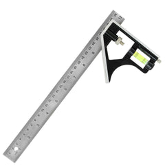 300mm Adjustable Engineers Combination Try Square Set Right Angle Ruler 12"