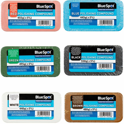 BlueSpot Polishing Buffing Compound Bars Metal Stainless Steel Brass Aluminium