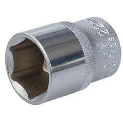 King Dick 22mm 12 PT Single Metric Polished Standard 1/2" Drive Socket