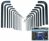 BlueSpot Metric & Imperial Hex Allen Key Set Kit Allan Alan Alen 25pc With Pouch