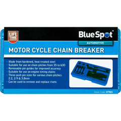 Bluespot Motorbike Bike Chain Breaker Splitter Link Riveter Riveting Tool Set