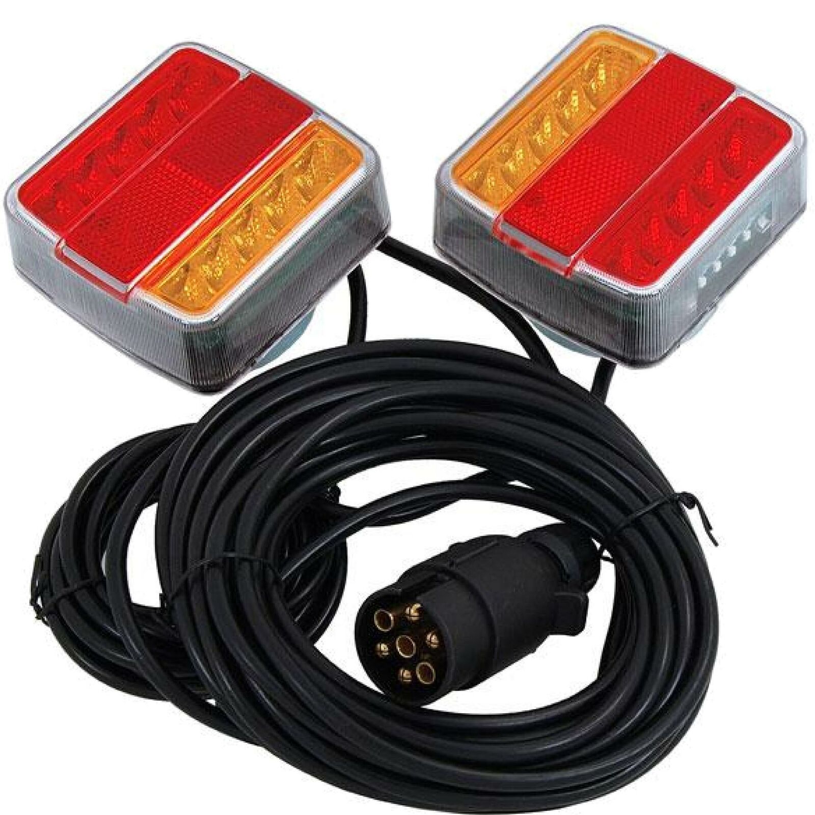 Neilsen 12V Magnetic Led Rear Tail Stop Light Indicator Lights Trailer Set