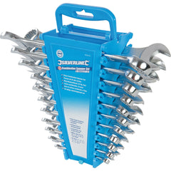 Silverline 22pc Polished Combination Spanner Wrench Set 6mm - 19mm 1/4" - 7/8"