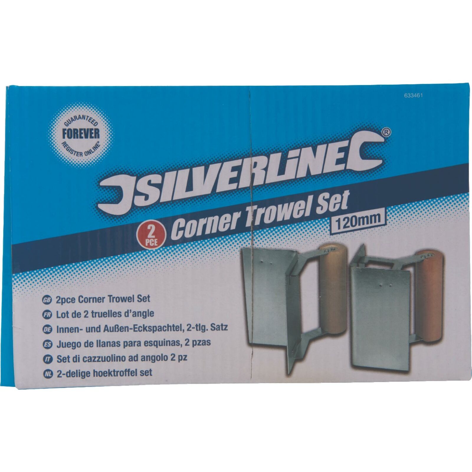 Silverline 2pc Plastering Inside Internal Outside External Corner Angle Trowel