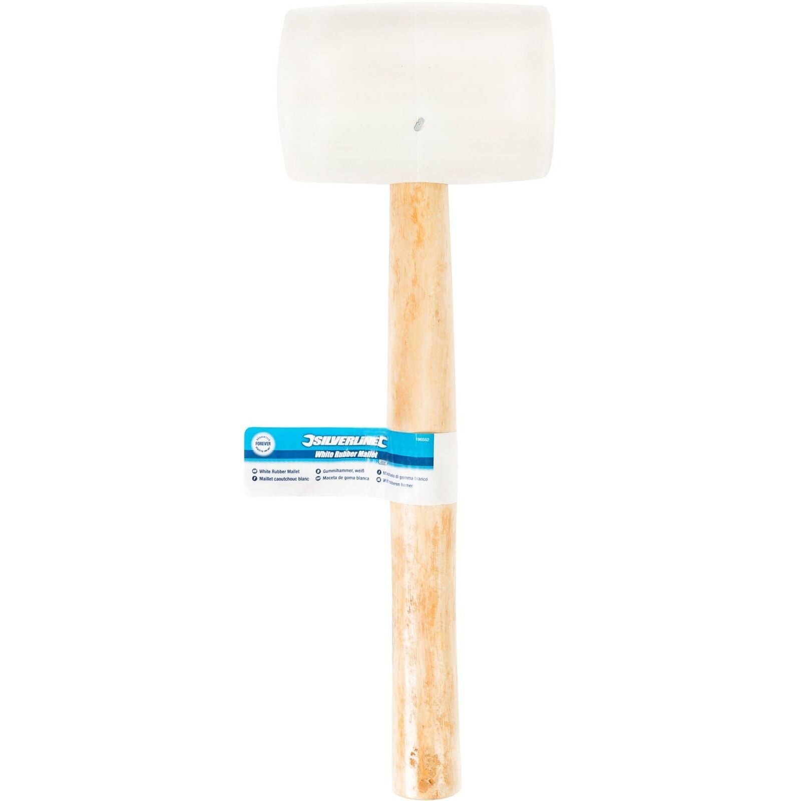 Silverline 32oz White Rubber Hammer Mallet Hardwood Shaft Grip Handle DIY