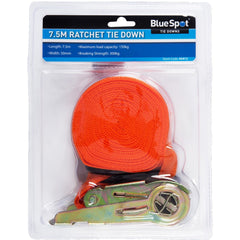 BlueSpot Ratchet Tie Down Cargo Straps 50mm Lashing Truck Trailer Car 7.5M