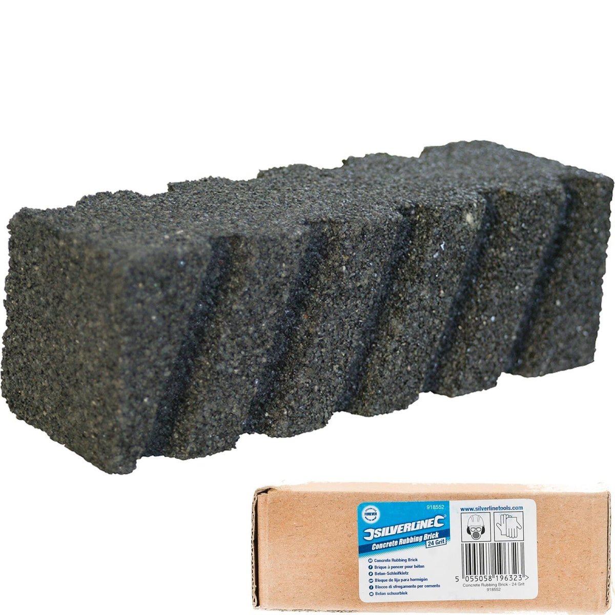Silverline Concrete Rubbing Brick Block Cleaning Floor Tiles Concrete Screed