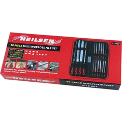 Neilsen 18pc Metal File & Needle Set Round Flat Triangular Half Round Square