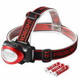 Dekton LED Head Torch Headlamp Light 55 Lumens 10M Range With AAA Batteries