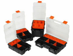 4pc Storage Organiser Box for Screws Nails Nuts Craft Carry Case Tool Box