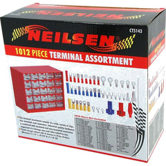 Neilsen 1012pcs Terminal Electrical Assortment Crimp Connectors Storage Set