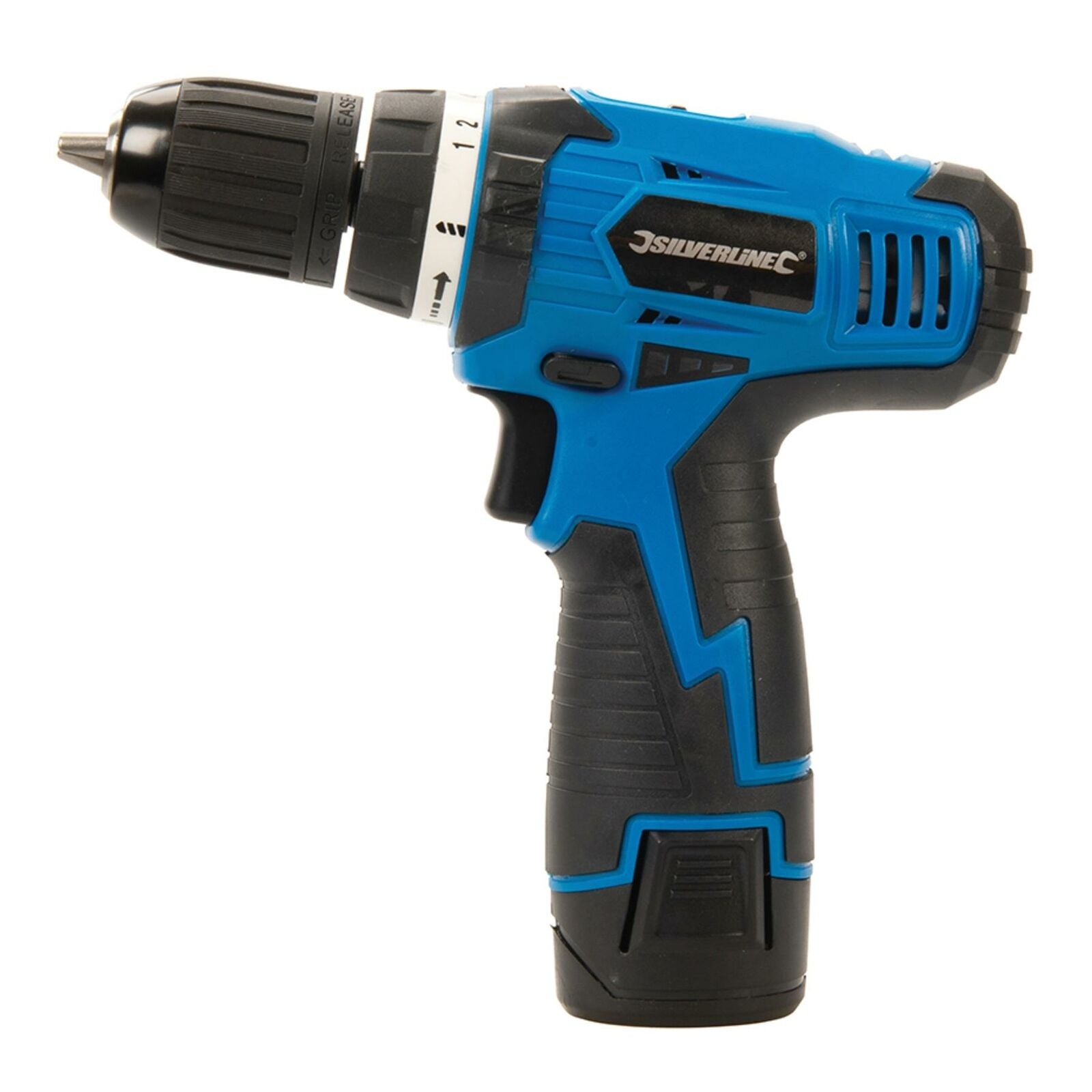 Silverline 10.8V Electric Drill Driver Screwdriver Keyless Chuck Li-Ion Battery