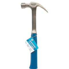 Silverline 20oz Solid Forged Claw Hammer Fibreglass Rubber Grip Handel