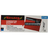 Neilsen 25pc Fully Polished Metric Combination Spanner Wrench Set 6mm - 32mm