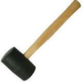 Silverline 24oz Black Rubber Hammer Mallet Hardwood Shaft Grip Handle DIY
