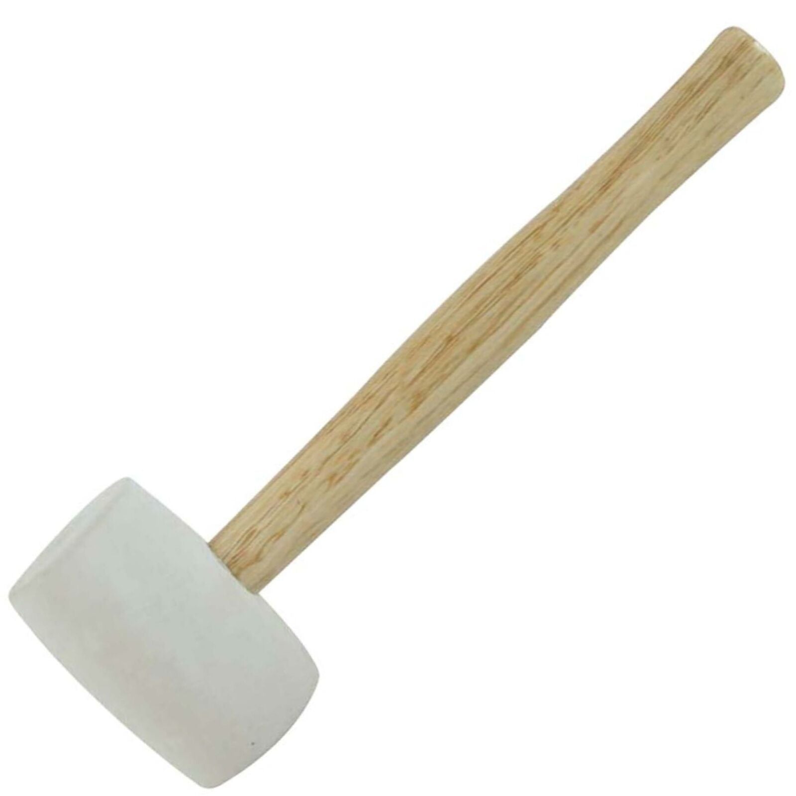 Silverline 32oz White Rubber Hammer Mallet Hardwood Shaft Grip Handle DIY