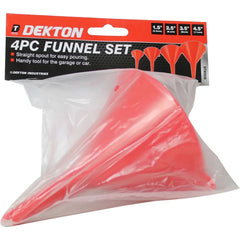 Dekton Plastic Funnel Pouring Funnels Set Kitchen Petrol Garden Fuel Oil