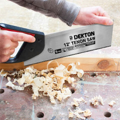 Dekton 300mm Hardpoint Mitre Soft Grip Tenon Saw 8 tpi For Cutting Wood