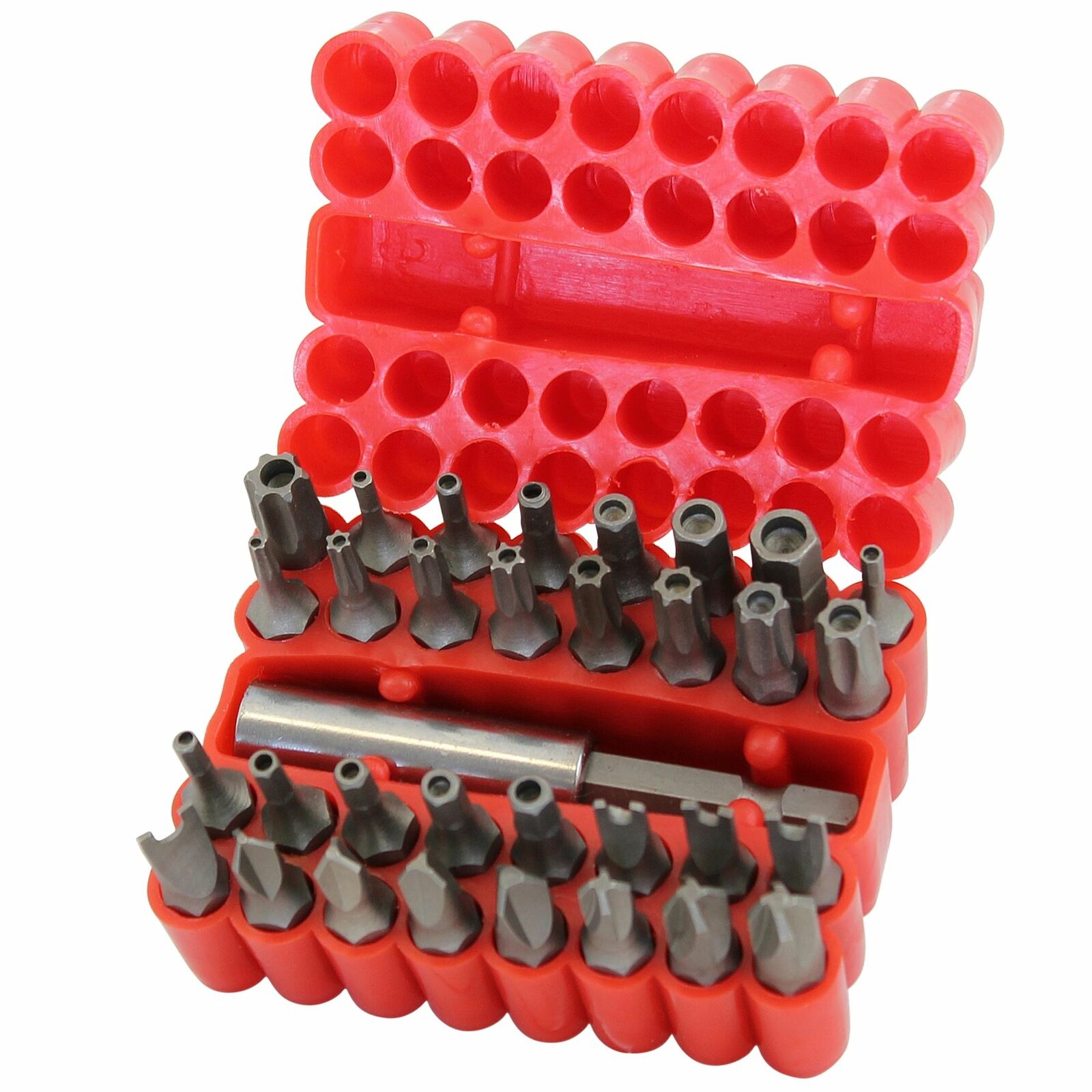 Dekton 33pc Security Screwdriver Bit Set Hex Tamper Proof Spanner Torx Star Key