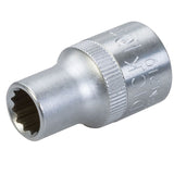 King Dick 10mm 12 PT Single Metric Polished Standard 1/2" Drive Socket