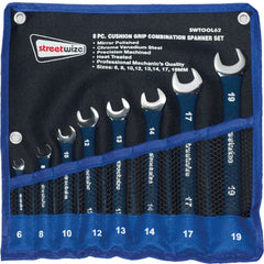 StreetWise Cushioned Grip Metric Combination Spanner Wrench Set 6mm - 19mm 8pc