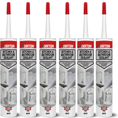 Dekton Kitchen And Bathroom General Purpose Waterproof Silicone White Sealant