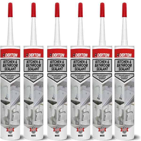 Dekton Kitchen And Bathroom General Purpose Waterproof Silicone White Sealant