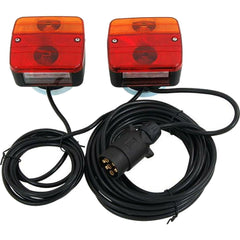 Neilsen 12V Magnetic Rear Tail Stop Light Indicator Lights Trailer Set