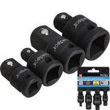 BlueSpot 4pc Impact Socket Converter Reducer Adapter Set 1/4" 1/2" 3/8"