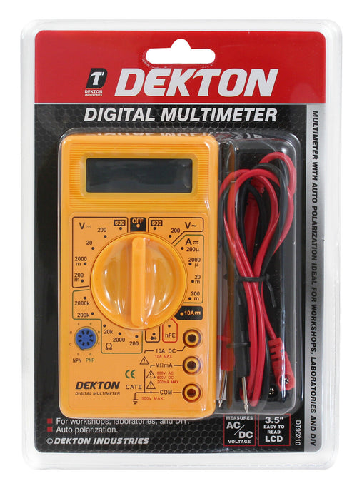 Digital LCD Multimeter Voltmeter Ammeter OHM AC DC Circuit Checker Tester