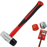 Neilsen 4 in 1 Hammer Interchangeable Mallet Soft Grip Shaft Handle DIY