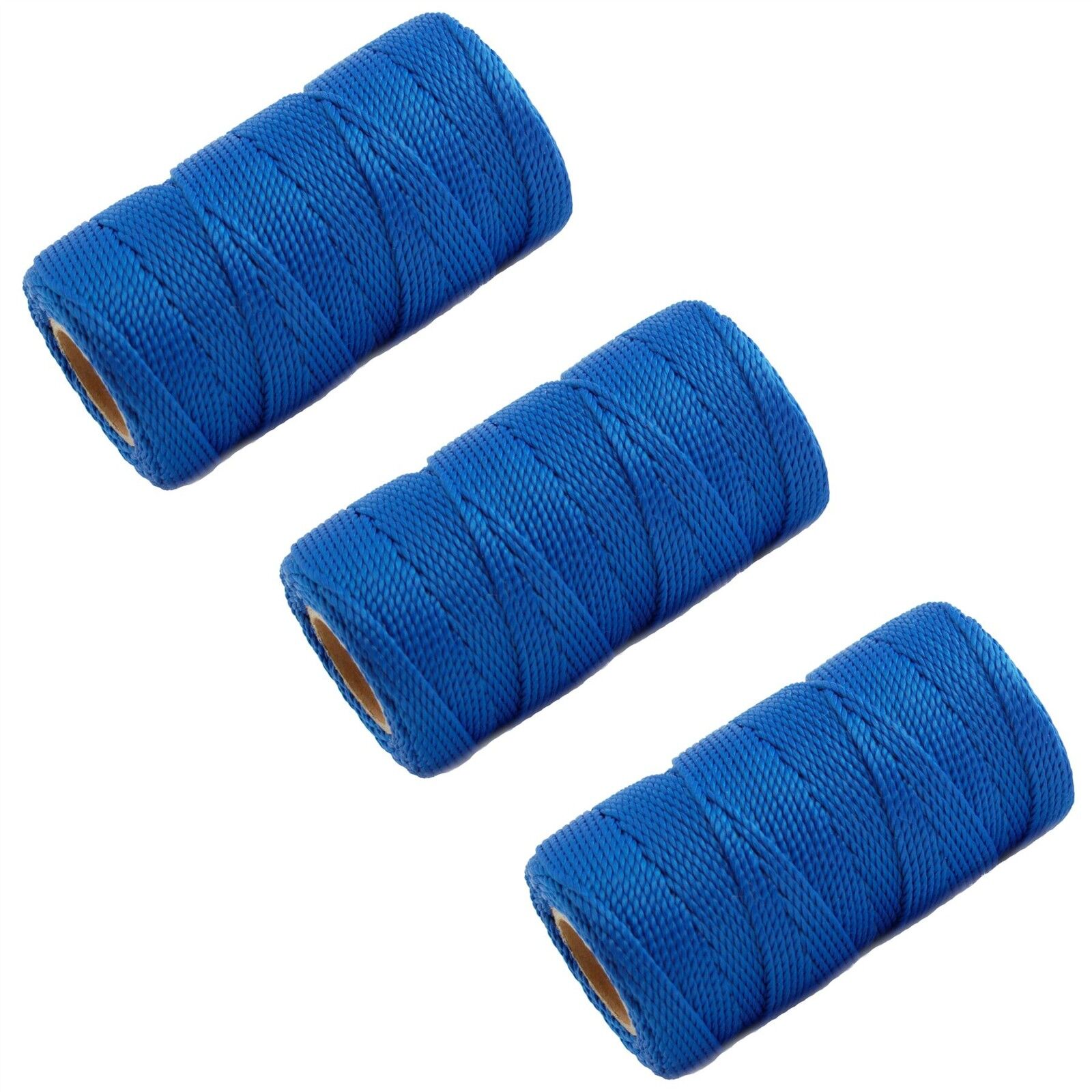 Thin Builders Rope 3 X Blue 70M Builders Building Brick Laying Measuring Masonry Rope Str ...