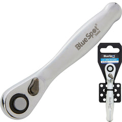 BlueSpot Socket Mini Stubby Ratchet Handle Quick Release 72 Teeth 1/4"